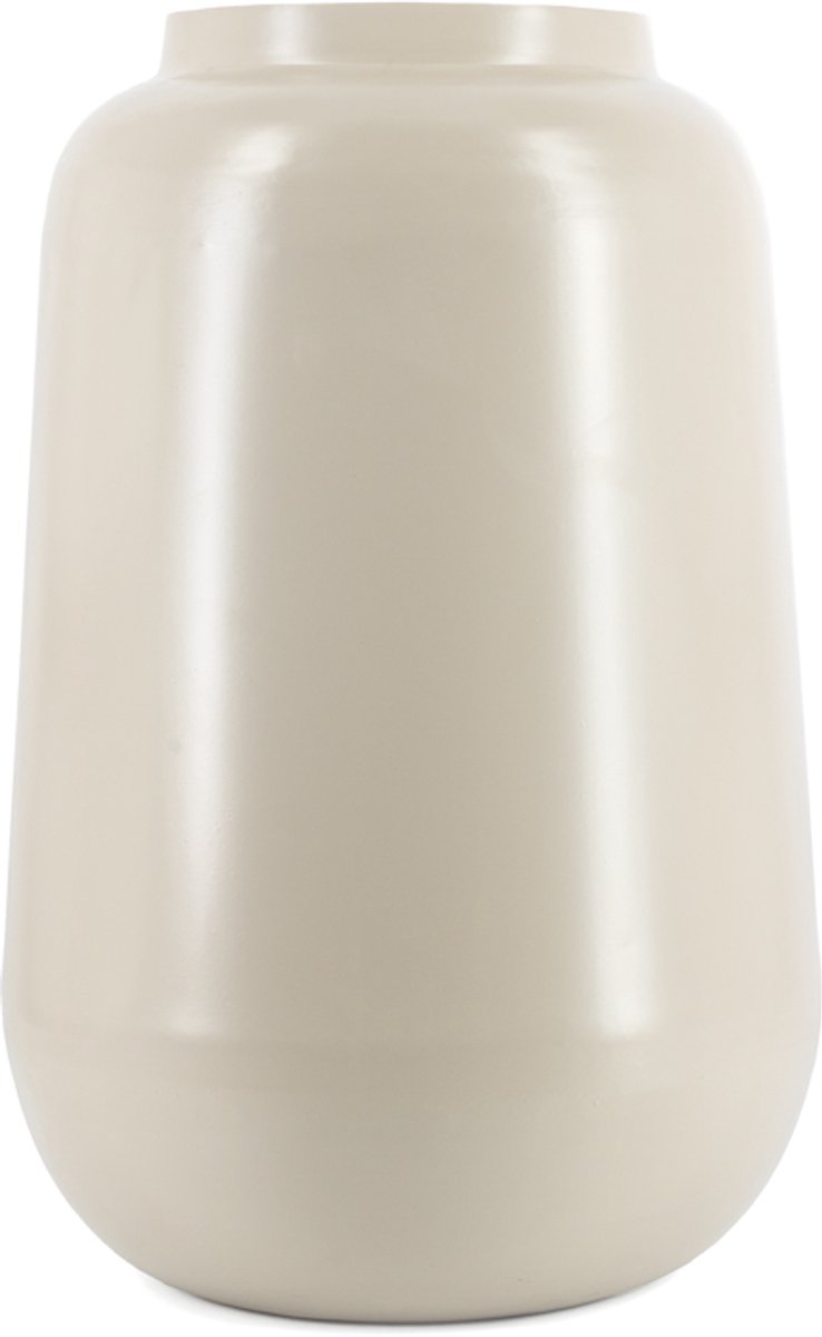 homebound by ky Metalen vaas sand | bloemenvaas Beige