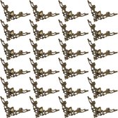 Skiffers plint hoekbeschermers, massief messing plint hoekbeschermers, Skiffer plint hoekbeschermer, messing skiffers voor plinten (16 Pcs,Goud