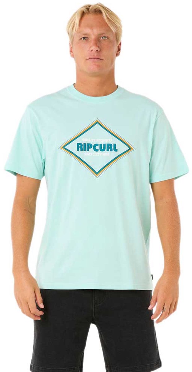 Rip Curl Surf Revival Yo Mumma T-shirt Met Korte Mouwen S Man Light Aqua