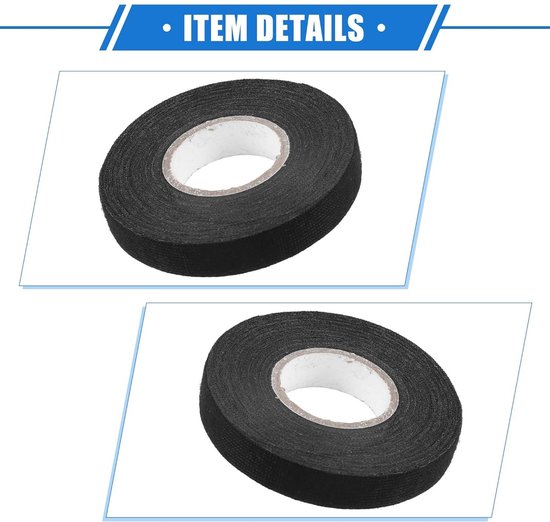 Isolatie plakband zwart 50 mm x 10 m | Voskamp