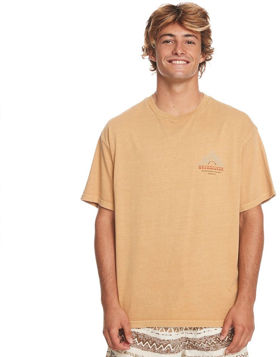 Quiksilver Qs Bloom Ss T-shirt Met Korte Mouwen En V-hals L Man Mustard