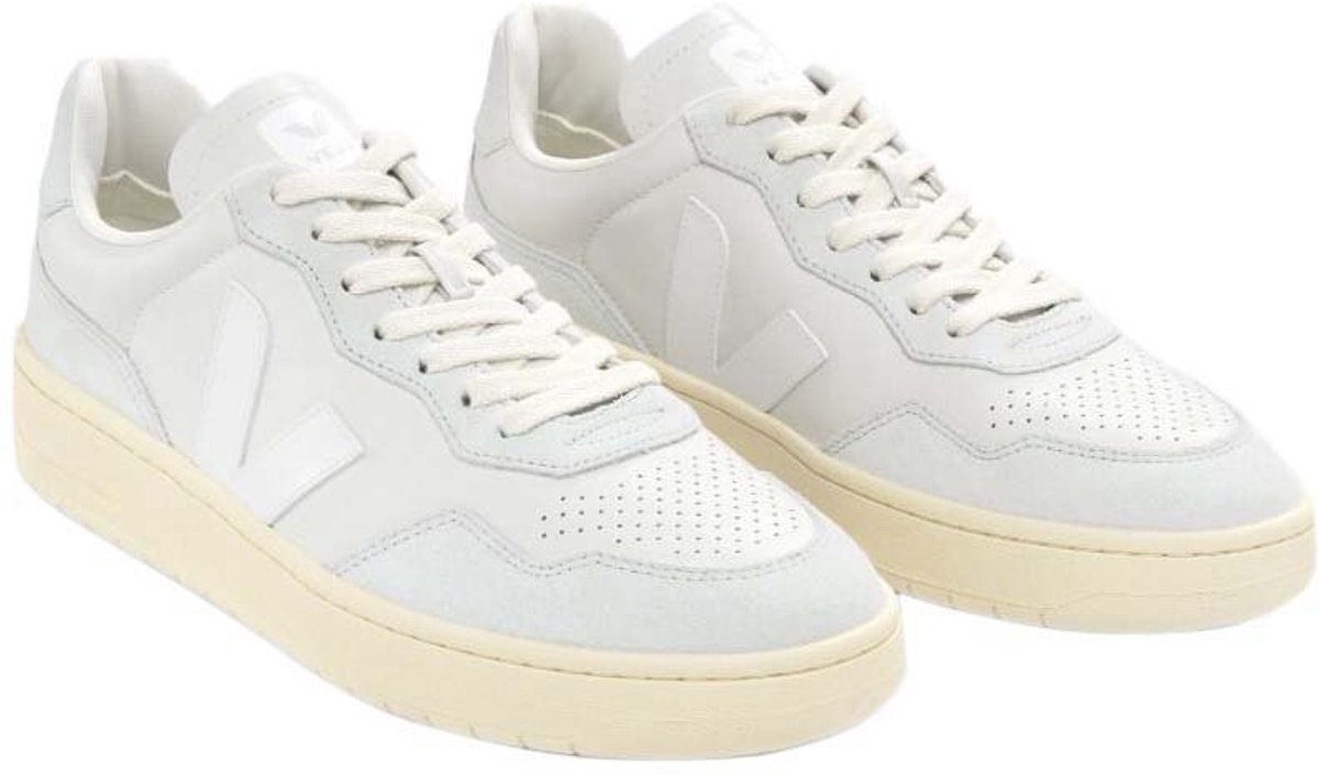 Veja V-90 O.tleather Schoenen Wit 1 2 Man