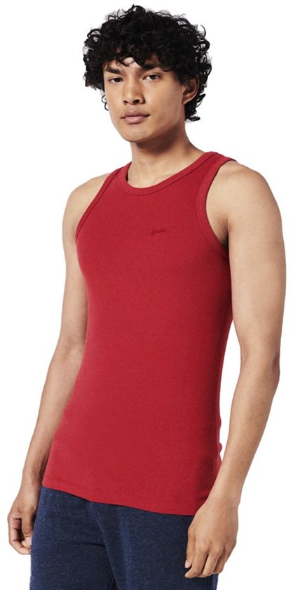 T-shirt sans manches Superdry Vle rouge, taille L homme