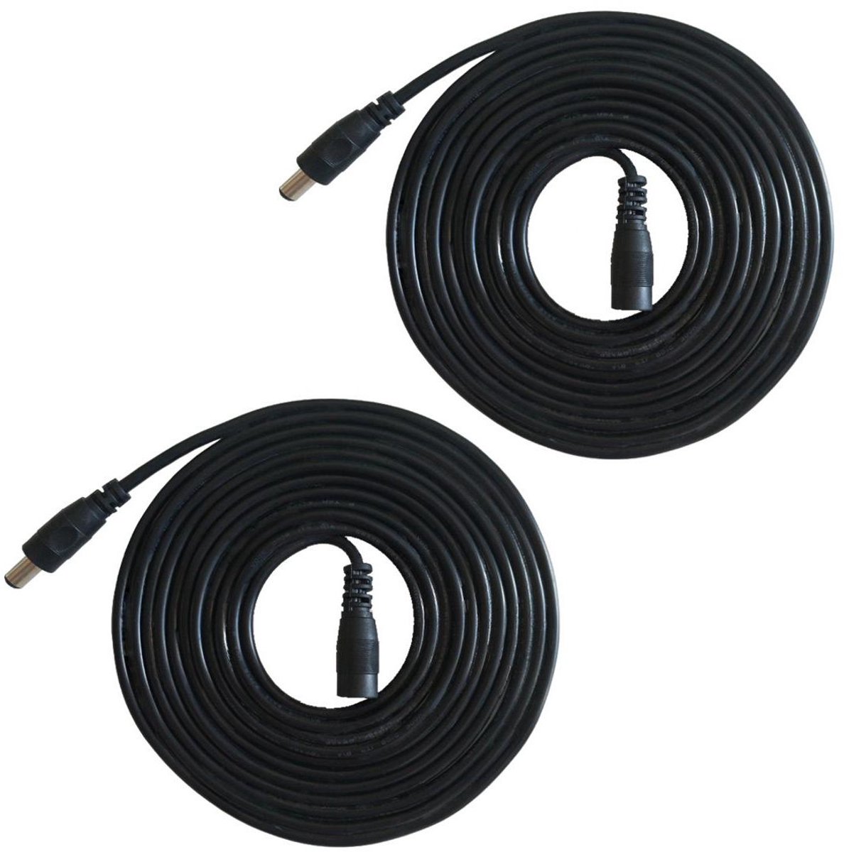 Allecto plus - Verlengkabel Gelijkstroom Connector Kabel DC Splitter - 2 Stuks 10m Zwart - Geschikt voor Voeding en CCTV Camera操作