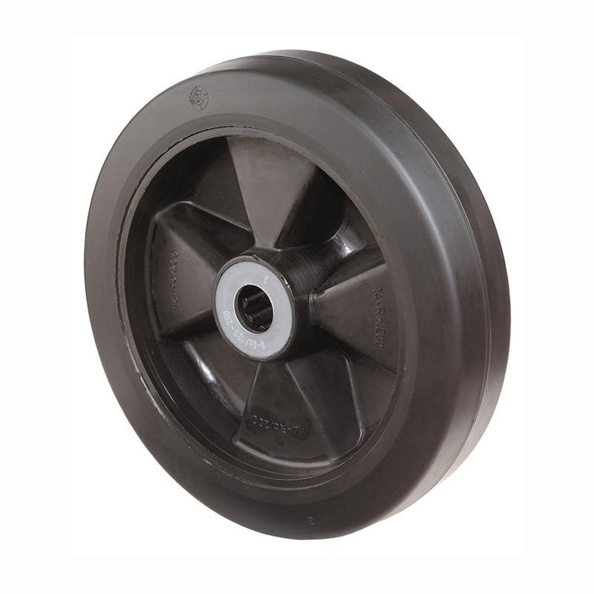 BS zwenkwielen Elastisch massief rubber zwart Rollager Ø 100 mm 1...