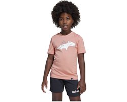 Adidas Adiraptor Graphic T-shirt Met Korte Mouwen Roze 5-6 Years Kinderen