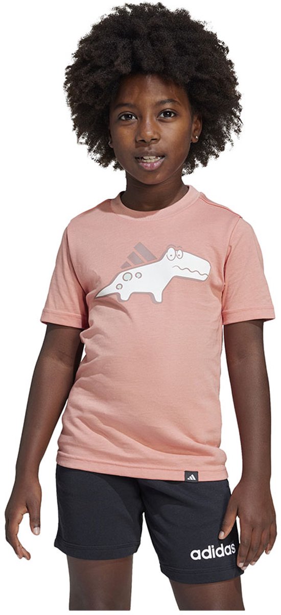 Adidas Adiraptor Graphic T-shirt Met Korte Mouwen 5-6 Years Kinderen Wonder Clay