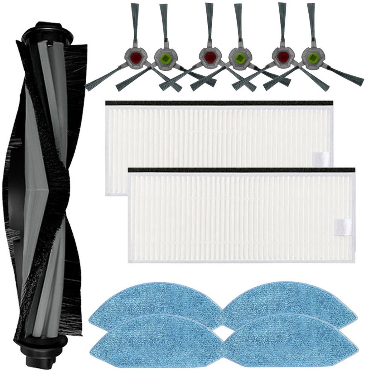 Geschikt voor Ecovacs Deebot U2/DGN22 Stofzuiger Zijborstel Filter Dweilrol Zijborstel Kits