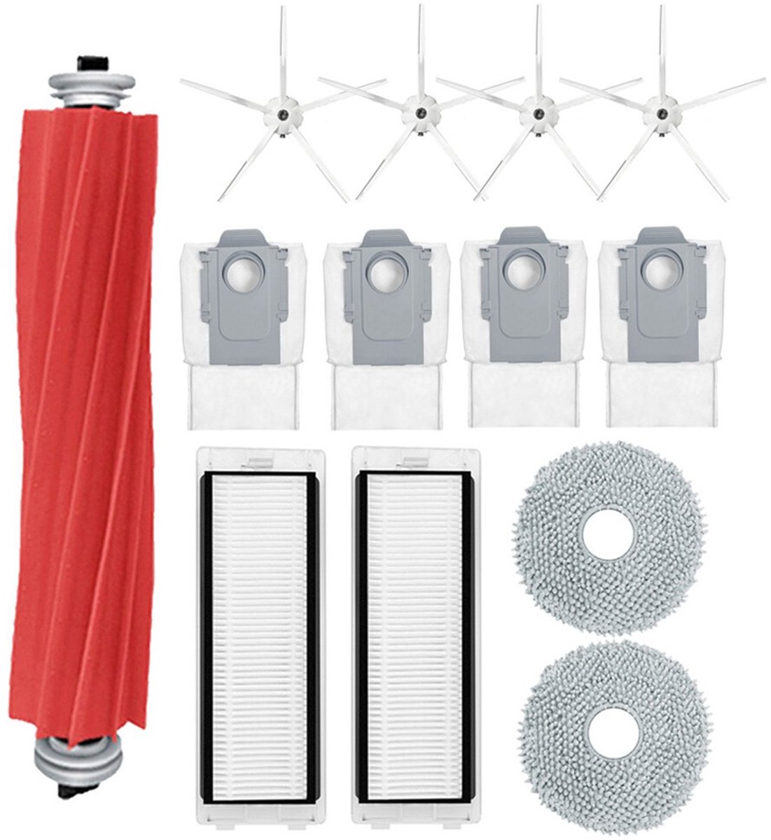 Geschikt voor Roborock P10 / Q Revo hoofdborstel, zijborstel, filter, dweil, stofzuigeronderdelen