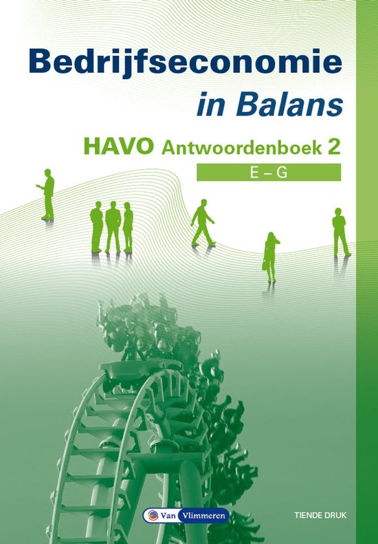Bedrijfseconomie in Balans Havo Antwoordenboek 2 - cover