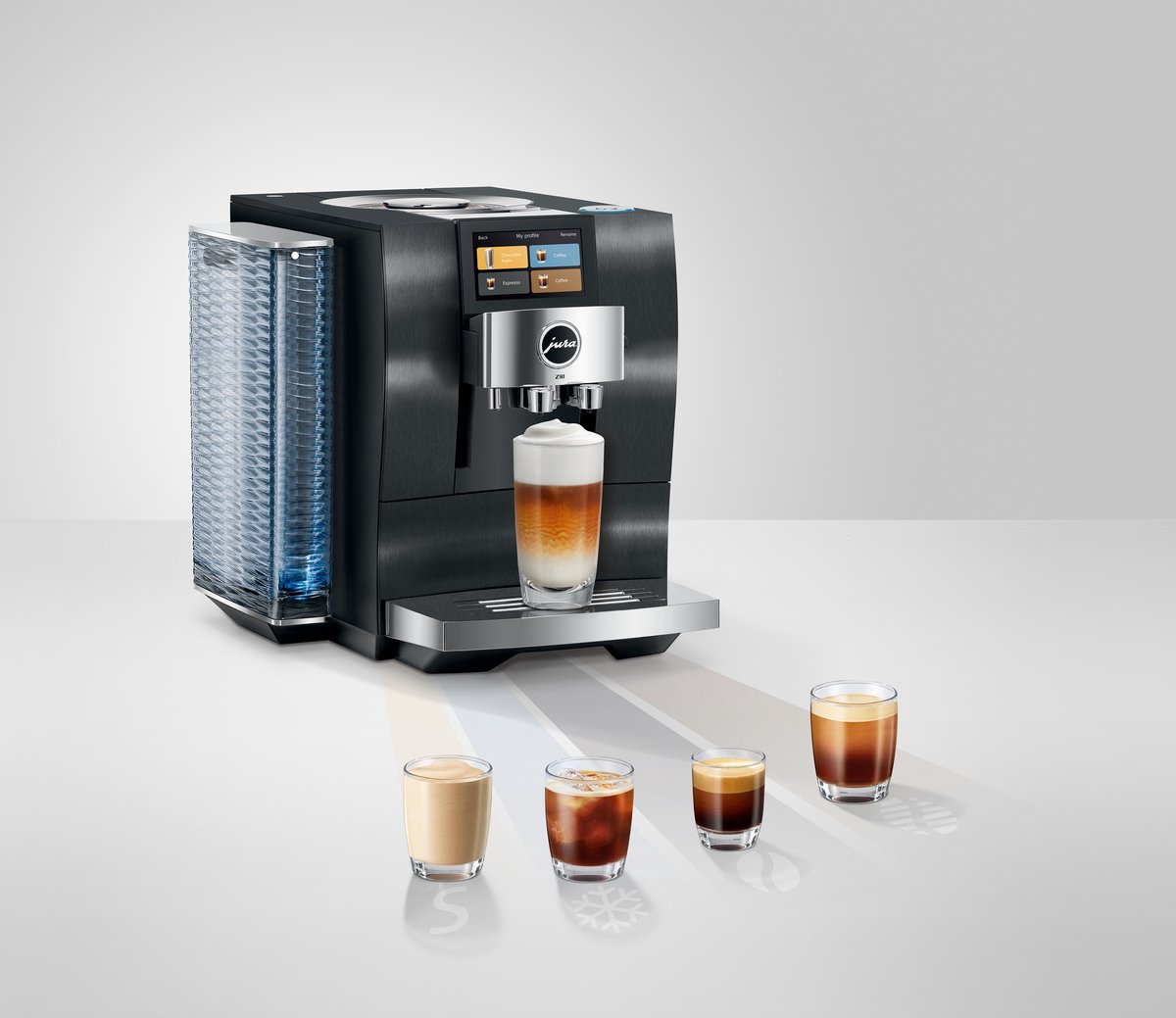 JURA Z10 Aluminium Black - 51 koffiespecialiteiten volautomaat thumbnail 2