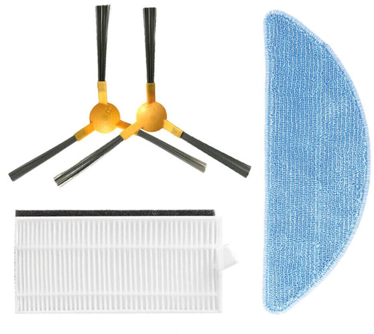 Geschikt voor NEATSVOR X500 Stofzuiger HEPA Filter Dweildoek Zijborstel Rolborstel