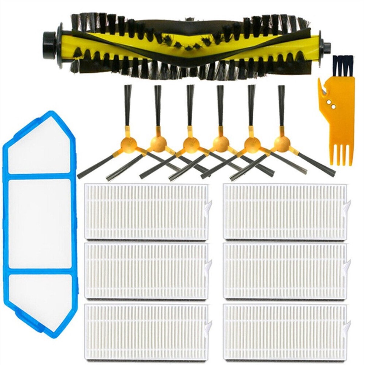 Geschikt voor NEATSVOR X500 Stofzuiger HEPA Filter Dweildoek Zijborstel Rolborstel