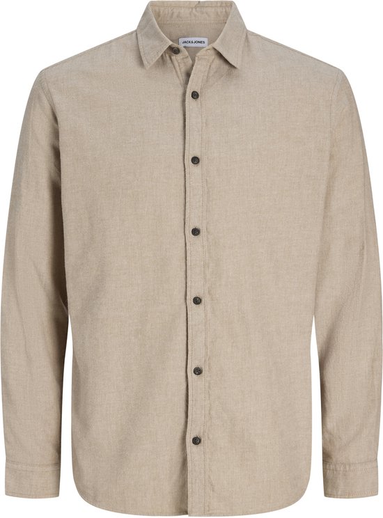 Chemise homme Jack & Jones JJECLASSIC MELANGE SHIRT bequem Grijs S Adultes