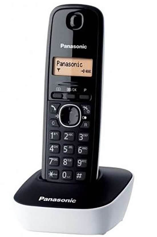 Panasonic KX-TG1611 DECT Identification de l'appelant Noir, Blanc