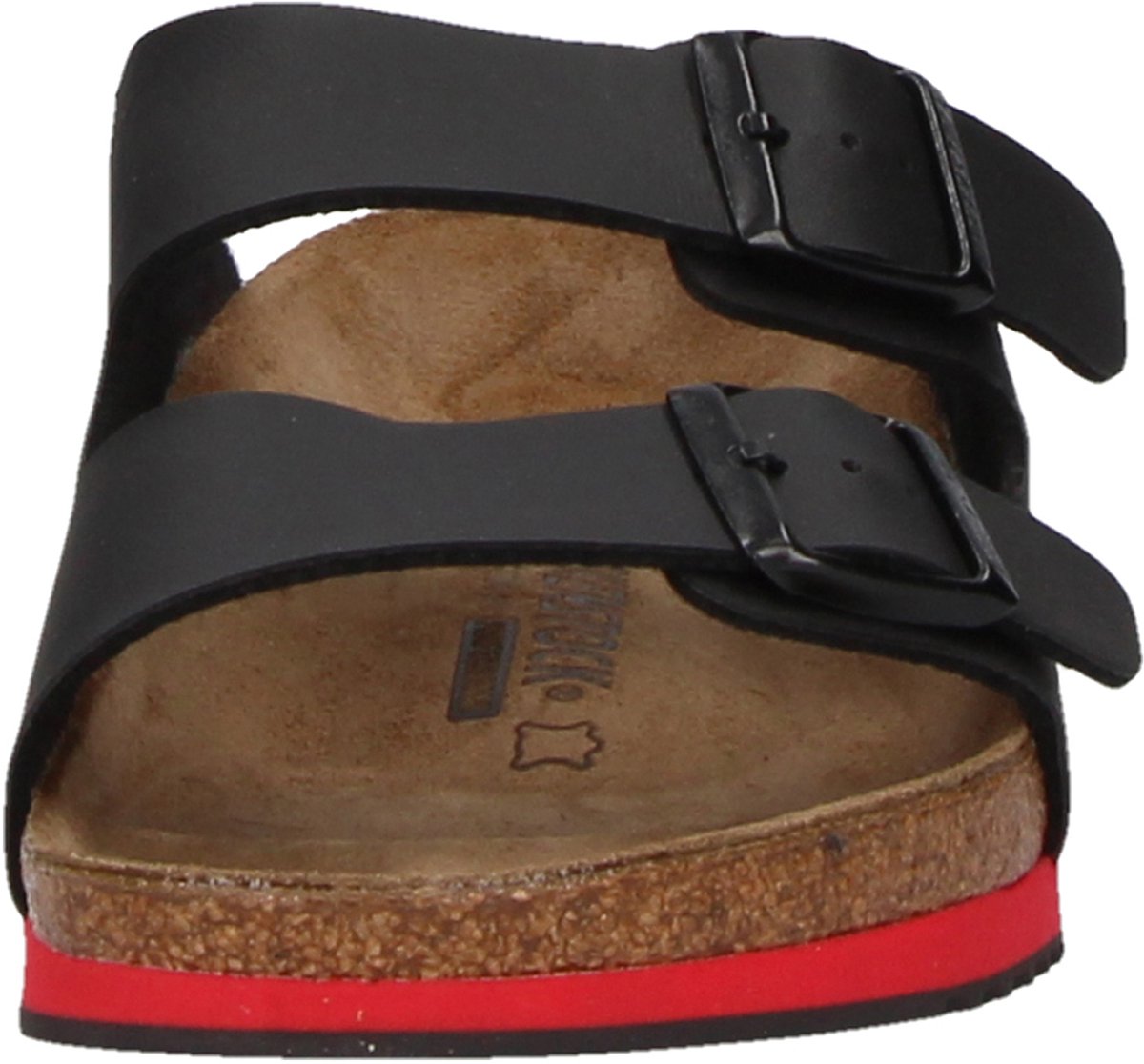 Birkenstock Heren Muil Arizona SL 54254 - Zwart/Rood - 47