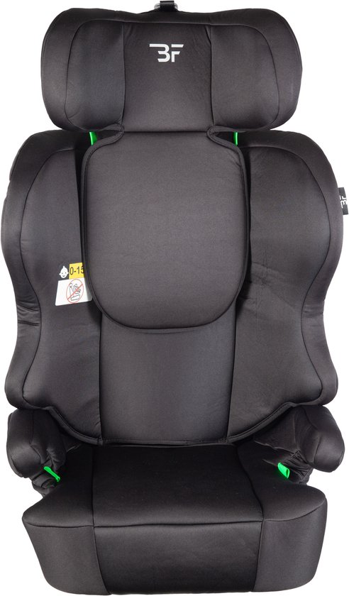 Bebies First Autostoel Pionier V2 i-Size Groep 2/3 (100- 150 cm) - Gordel - Zwart