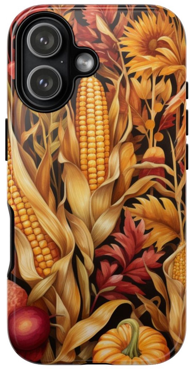Herfst Oogst Botanisch Patroon – Telefoonhoesje Geschikt voor iPhone 17