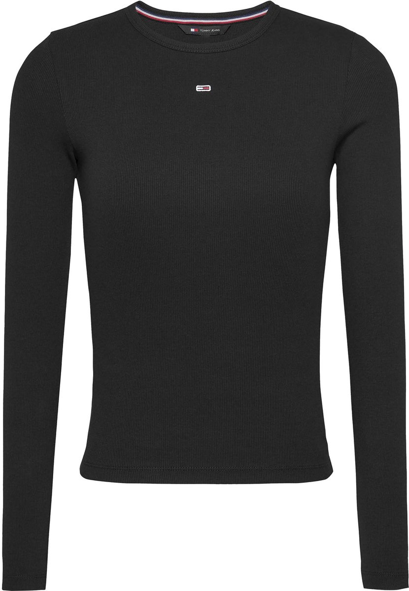 T-Shirt Tommy Jeans Tjw Slim Essential R Streetwear Vrouwen Zwart