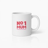 Tasse No.1 Maman 330 ml – Tasse à café mignonne pour la fête des mères, un anniversaire ou un cadeau quotidien pour maman