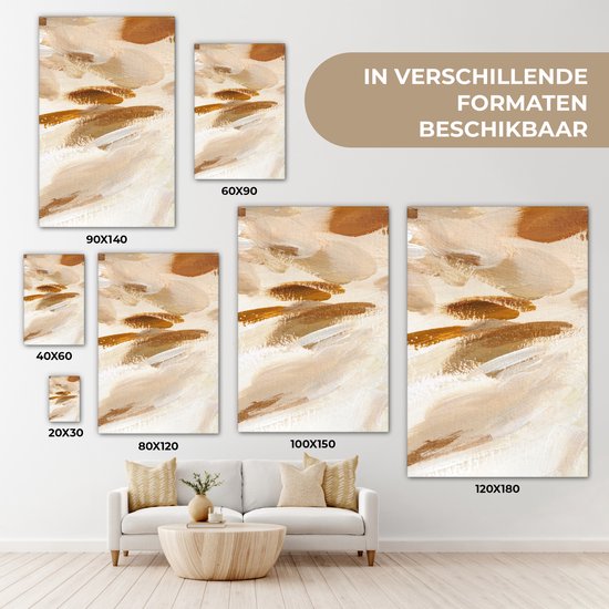 Peinture - Peinture - Beige - 90x140 cm - Décoration murale