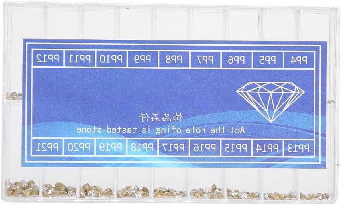 Ronde kristallen handwerk steentjes voor horloge reparatie - set van 18 stuks