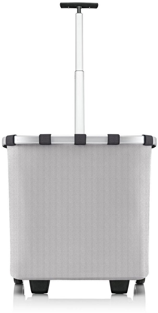Bol.com Reisenthel Carrycruiser Boodschappentrolley - 40L - Herringbone Grey Lichtgrijs aanbieding