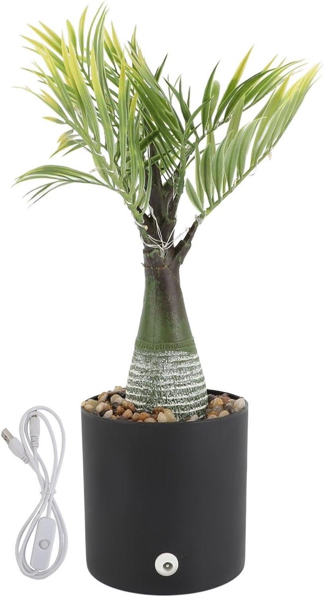 JHubers Goods - LED Tropische Palmboom Decoratie met Warme Gloed - USB AangedrevenCreëer Sfeer met Kunstmatige Verlichte Palmboom voor Thuis, Bar en Feest