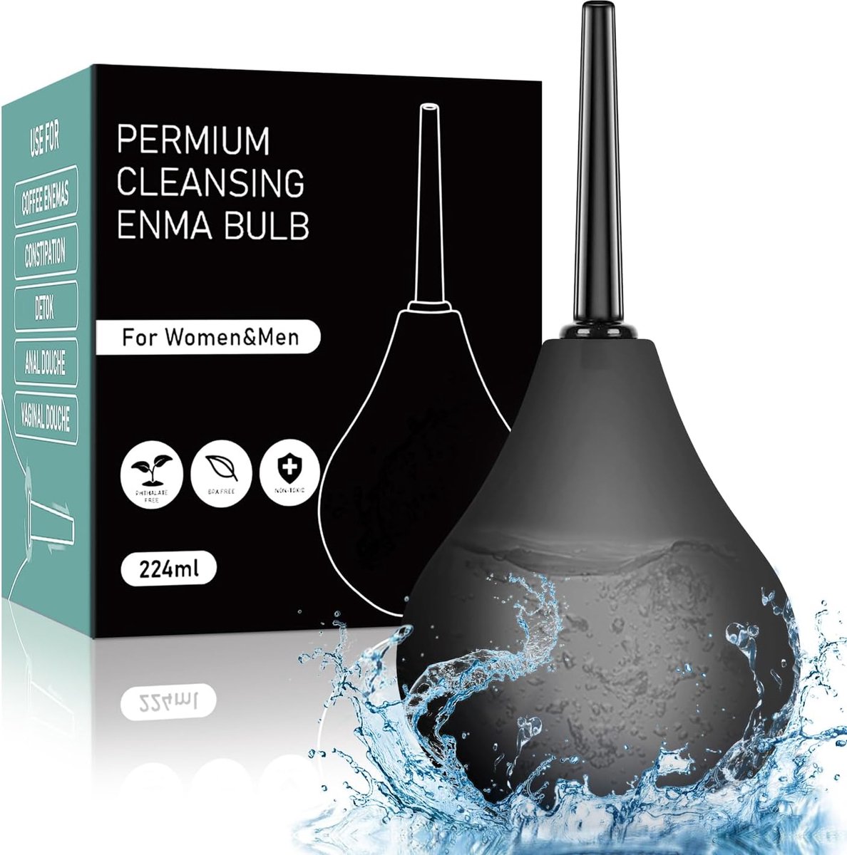 Darmreiniging Klysma 224ML - Intieme en comfortabele douche voor anale en vaginale reiniging
