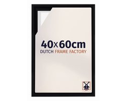 Baklijst 40x60 cm - Zwart Mat - Geschikt voor Canvasdoek - MDF Baklijst Lausanne