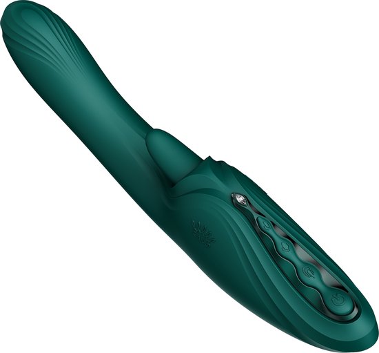 ZALO - Ares - Vibromasseur lapin point G chauffant - Contrôle par application - Vert émeraude