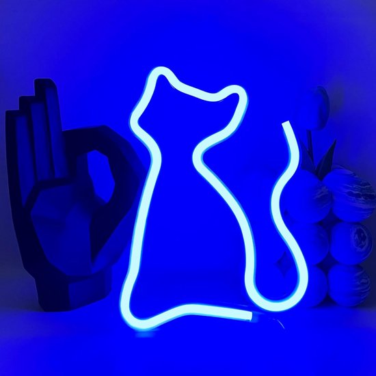 Neon Kat Lichtreclame LED Borden voor Decoratie in Huis | bol