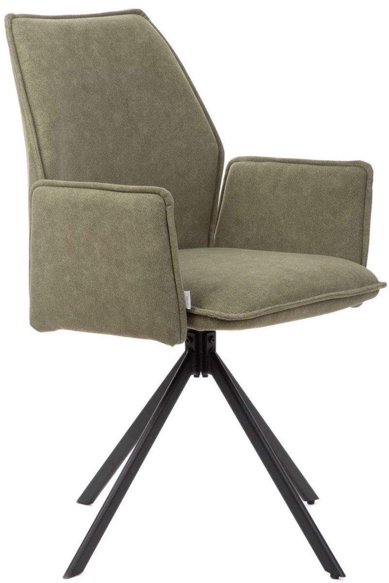 HOMLA LUGRO - Swivel Chair - Groen - 56x60x82 cm
