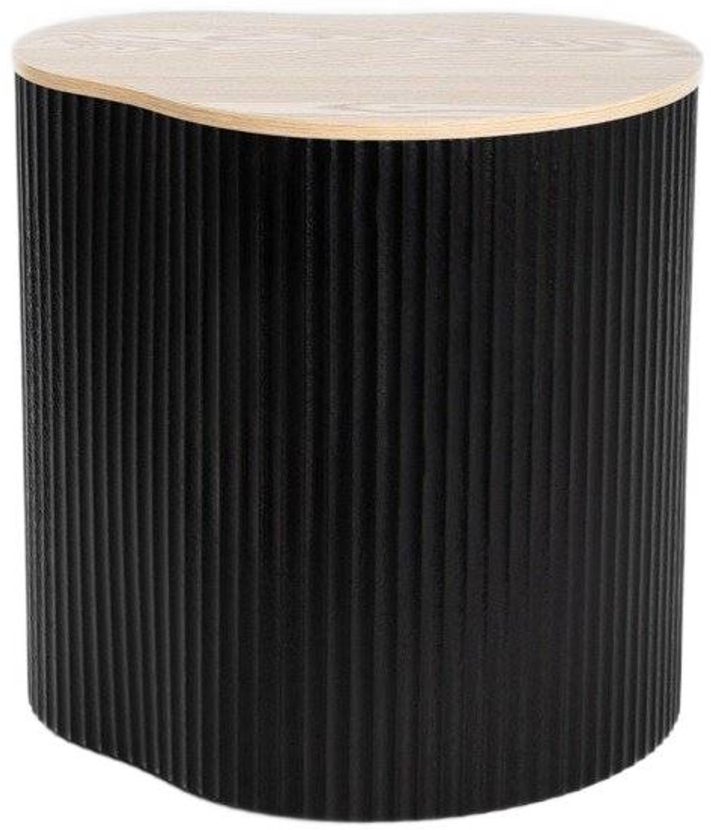 HOMLA - Koffietafel - Zwart - 47x37x47.5 cm