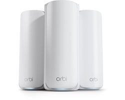 NETGEAR Orbi RBE873 – Mesh WiFi – WiFi 7 – 21000 Mbps – Tri-Band – 3-Pack – Wit