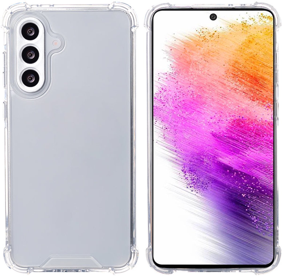 Rixus Anti-Burst Case For Samsung Galaxy A56 Transparent