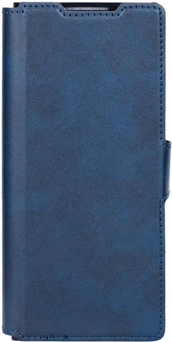 Rixus Wallet Case With Pen Holder For Samsung Galaxy Z Fold4 Blue
