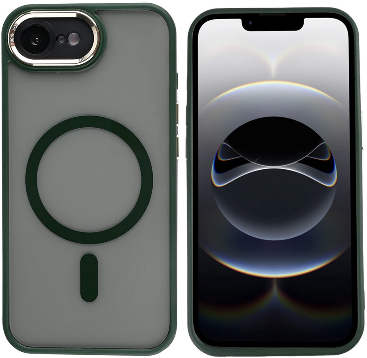 Rixus Classic 04 Case With MagSafe For iPhone 16e Dark Green