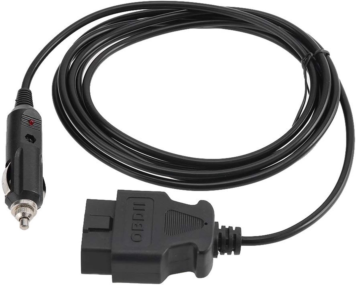 Noodstroomkabel, OBD II Voertuig ECU Noodvoedingskabel 12V Geheugenbeveiliging met Clip