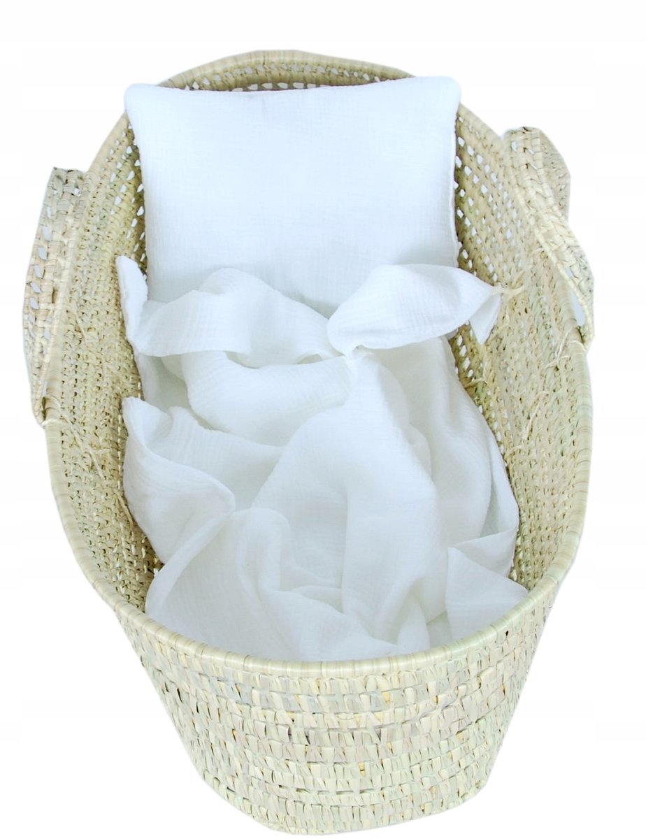 BabyLux Muslin Dekentje & Kussentje 100x75cm - Zomer & Ademend