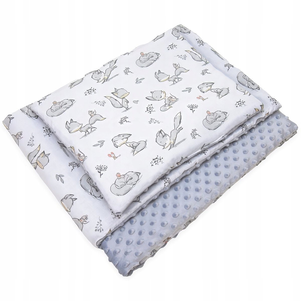 Minky Kinderledikant Dekentje 100x135 + Kussen - Kerstin