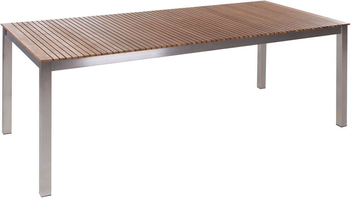 VIAREGGIO II - Tuintafel - Lichte houtkleur - 90 x 200 cm - Teakhout