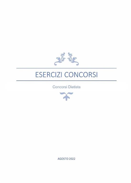 Prove di concorso - dietista - cover