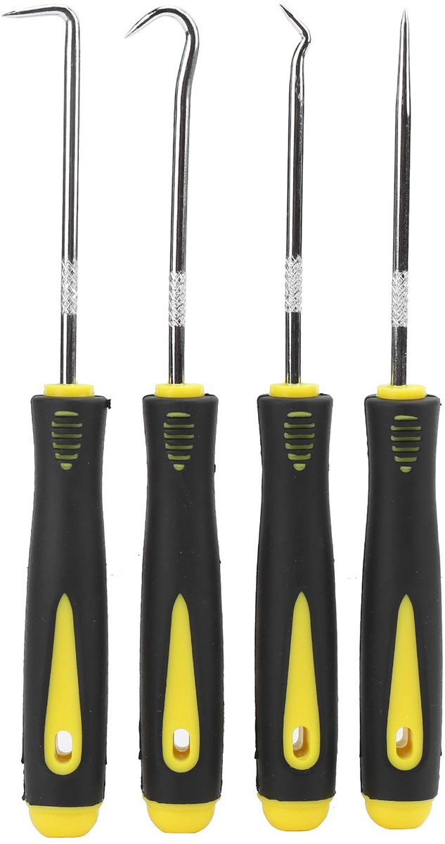 Bicycle Screwdriver Tools, Portable Piston O Ring Remove Hook Seal Gasket Pull Bike Oil Seal Screwdriver Puller Repair Tools