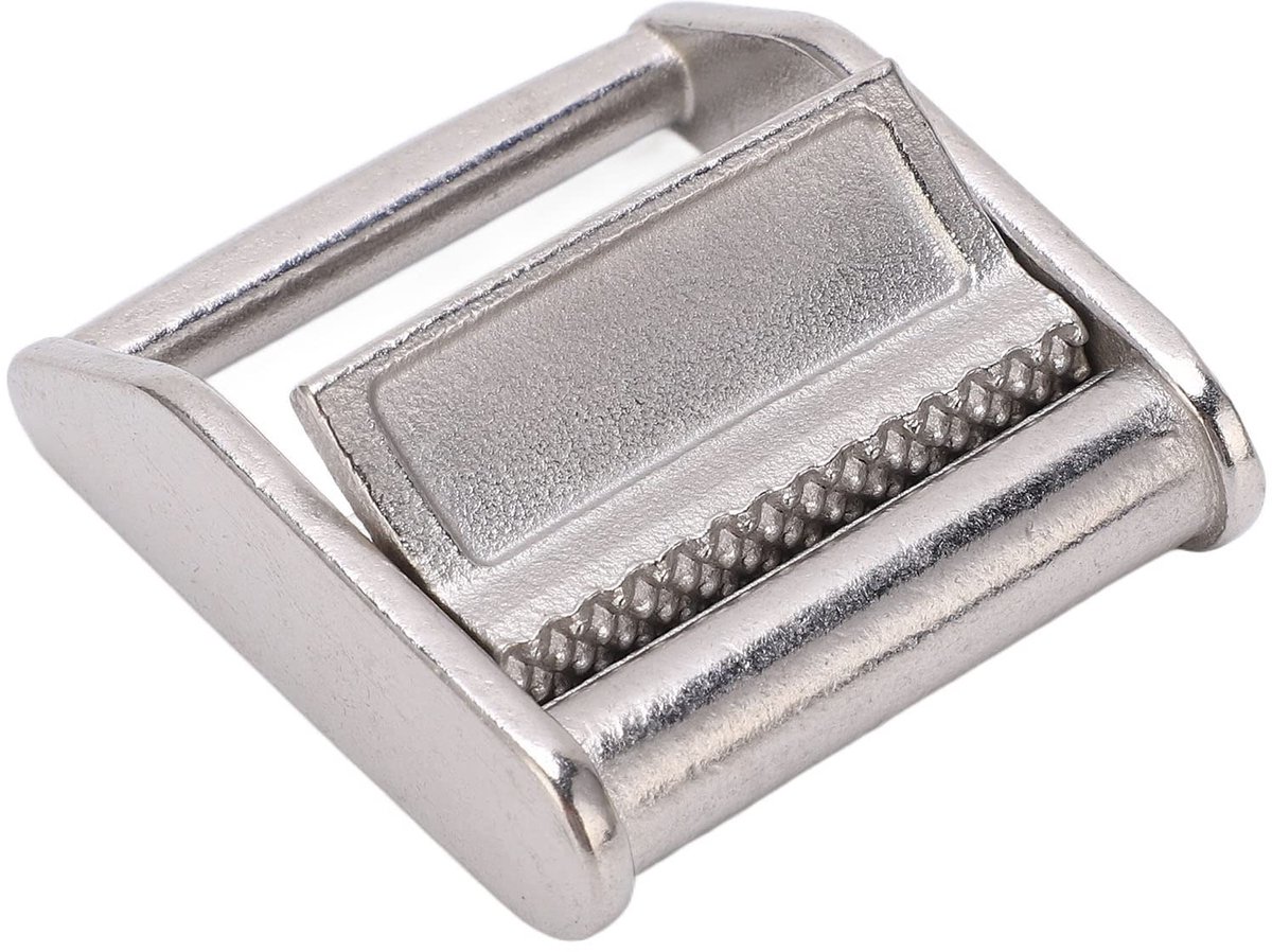 Cam Flap Buckle, Durable Stainless Steel Tension Clasp for 38mm Webbing