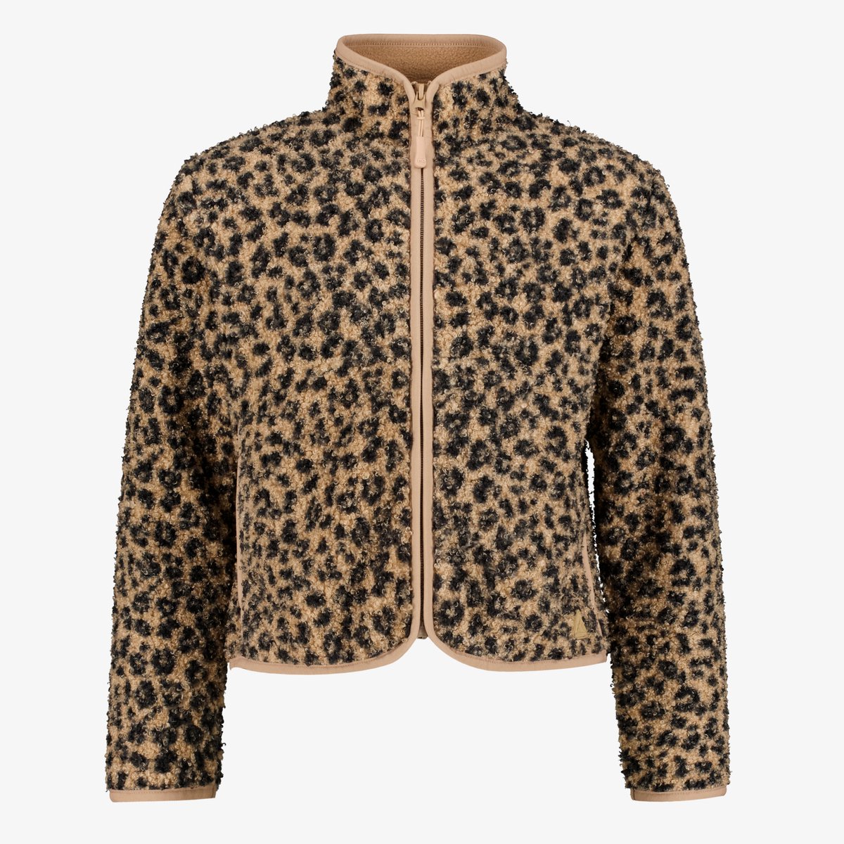 Mountain Peak meisjes outdoor fleece vest met panterprint - Bruin - Maat 116