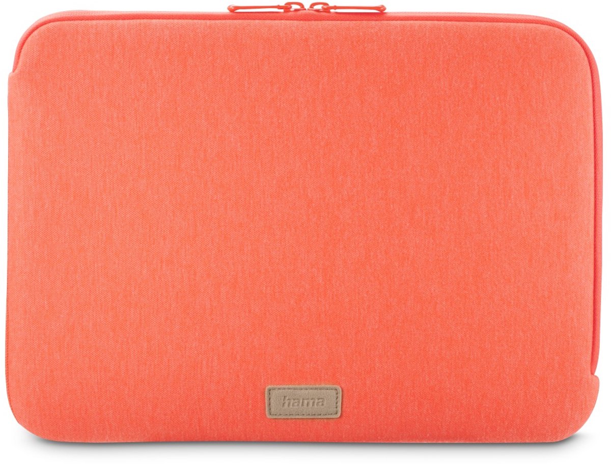 Hama Jersey laptopsleeve - 15,6inch geschikt tot 16,2 inch - Zachte voering - Coral