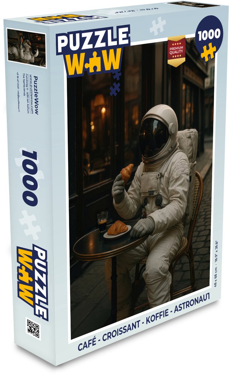 Café - Croissant - Koffie - Astronaut