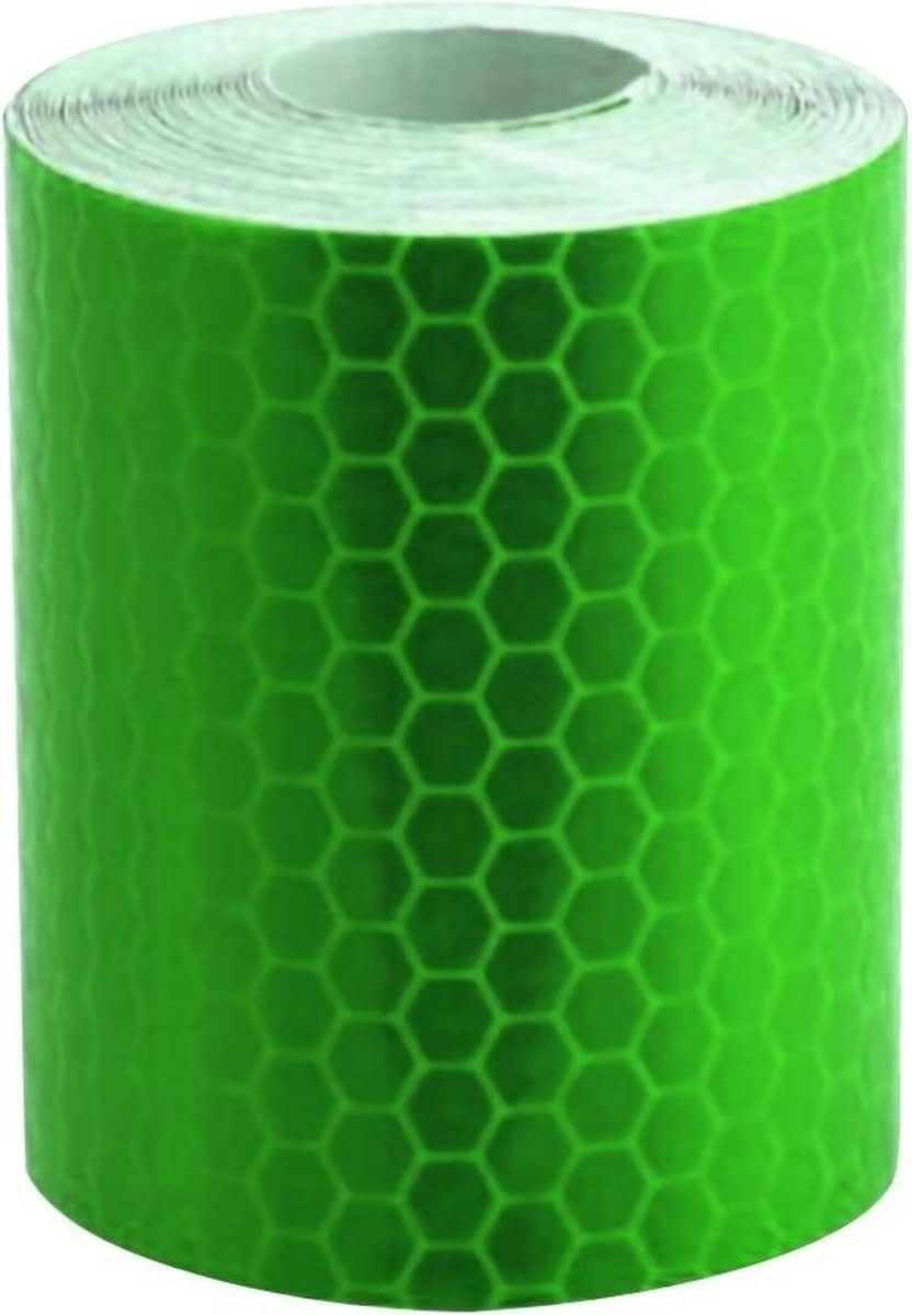 Zorgmiddelenaanhuis - Reflecterende Sticker Tape - Groene reflectie plakband op rol van 300 x 5cm