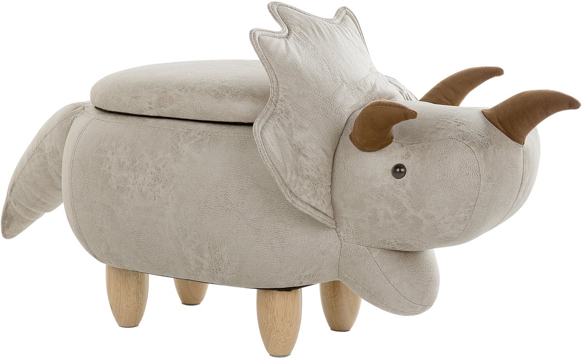 TRICERATOPS - Hocker - Lichtgrijs - Polyester